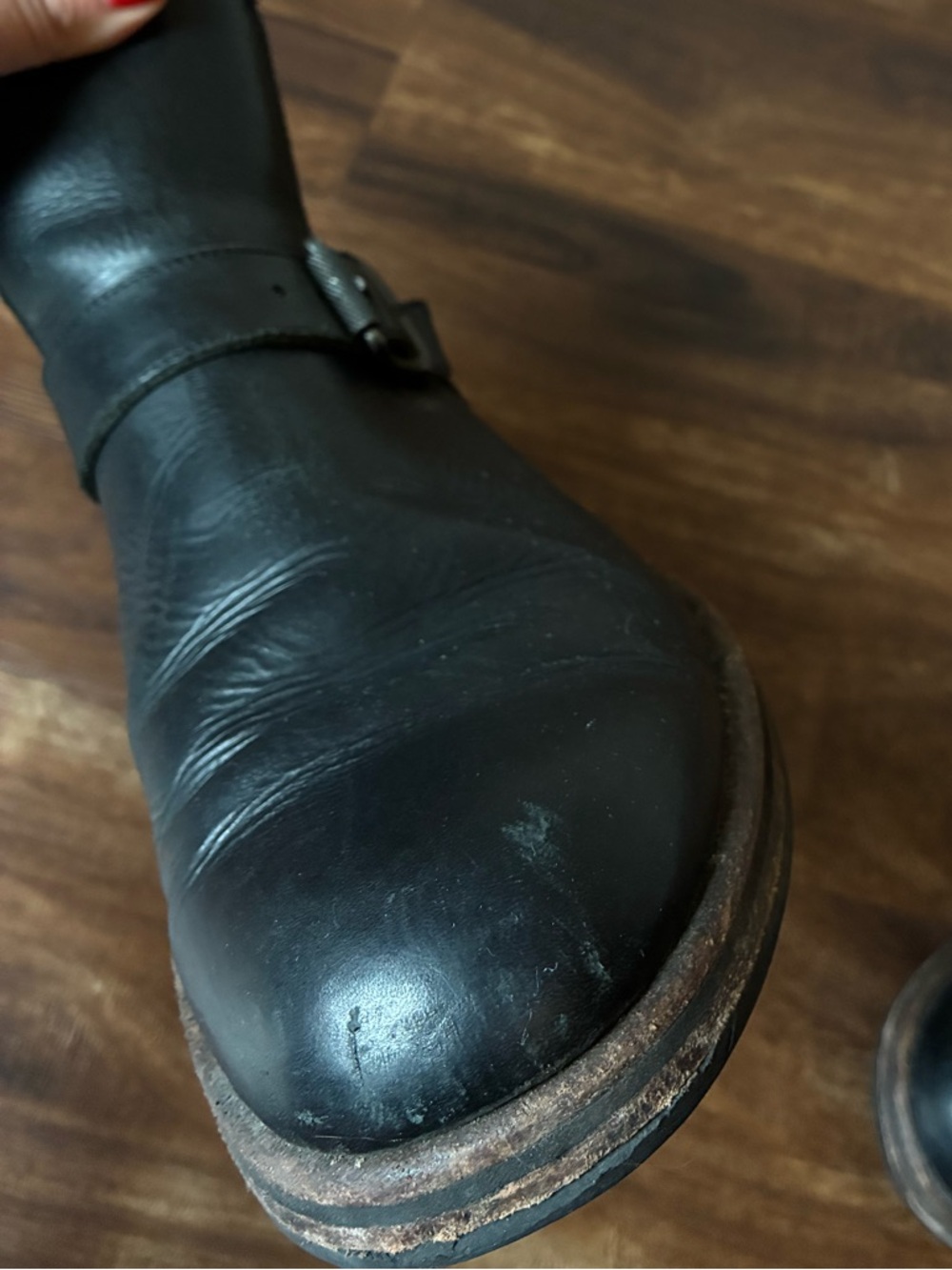 Men's Frye Wilson Engineer Chelsea Boots in Black (Size:7.5) - Picture 14 of 16